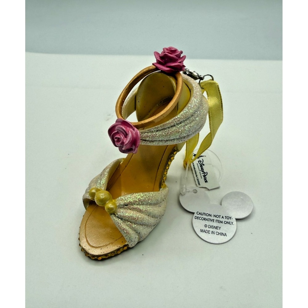 Disney Parks Beauty And The Beast Belle High Heel Shoe Ornament W/ Tags